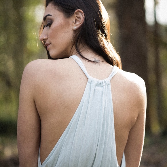 Light blue halter tank ❌sold❌ - Picture 2 of 3